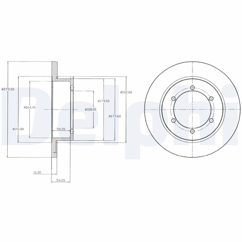 Disc frana DELPHI BG4218