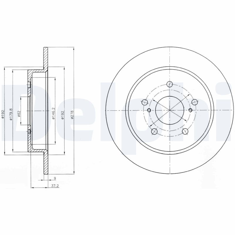 Disc frana DELPHI BG4222