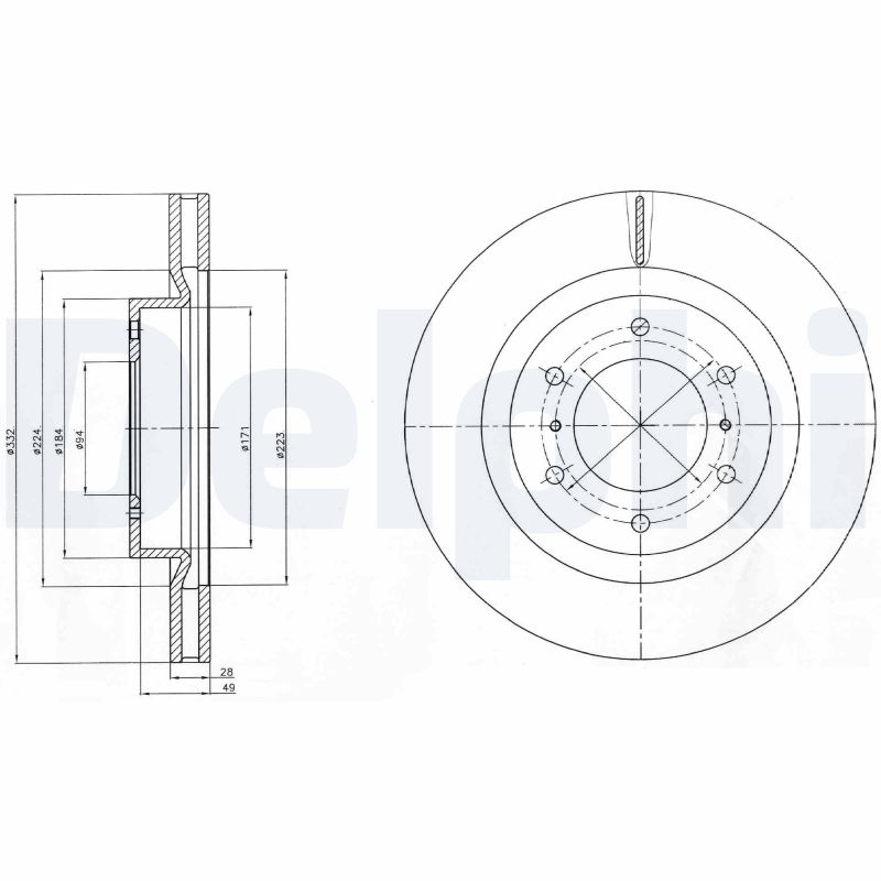 Disc frana DELPHI BG4228