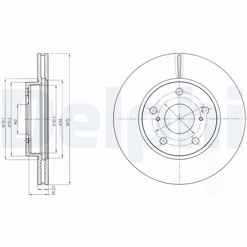 Disc frana DELPHI BG4232