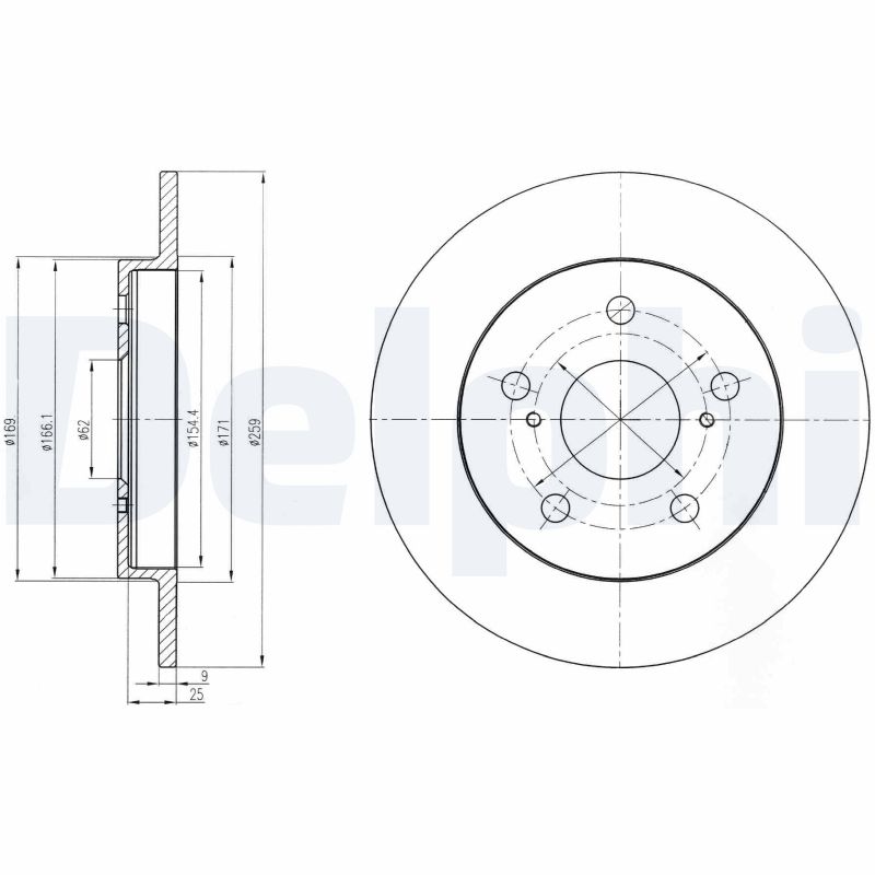 Disc frana DELPHI BG4233