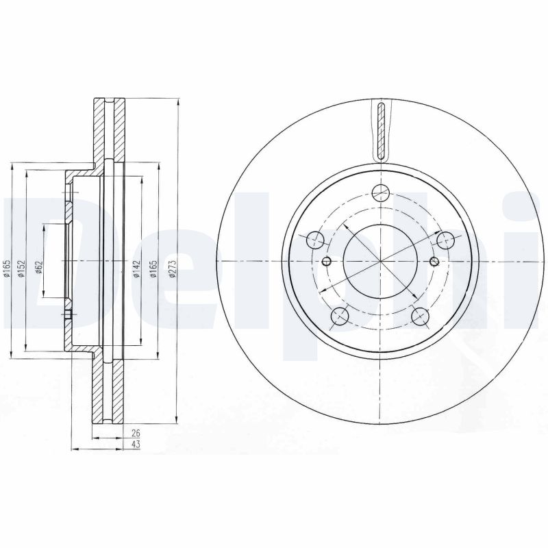 Disc frana DELPHI BG4234C