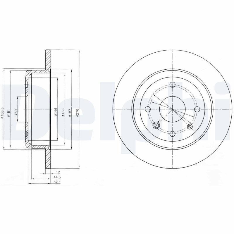 Disc frana DELPHI BG4244