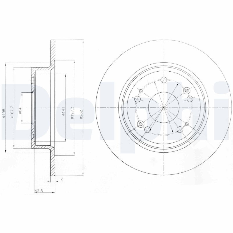 Disc frana DELPHI BG4249