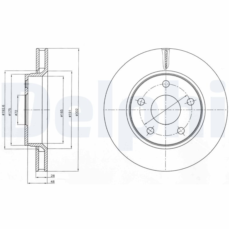Disc frana DELPHI BG4259