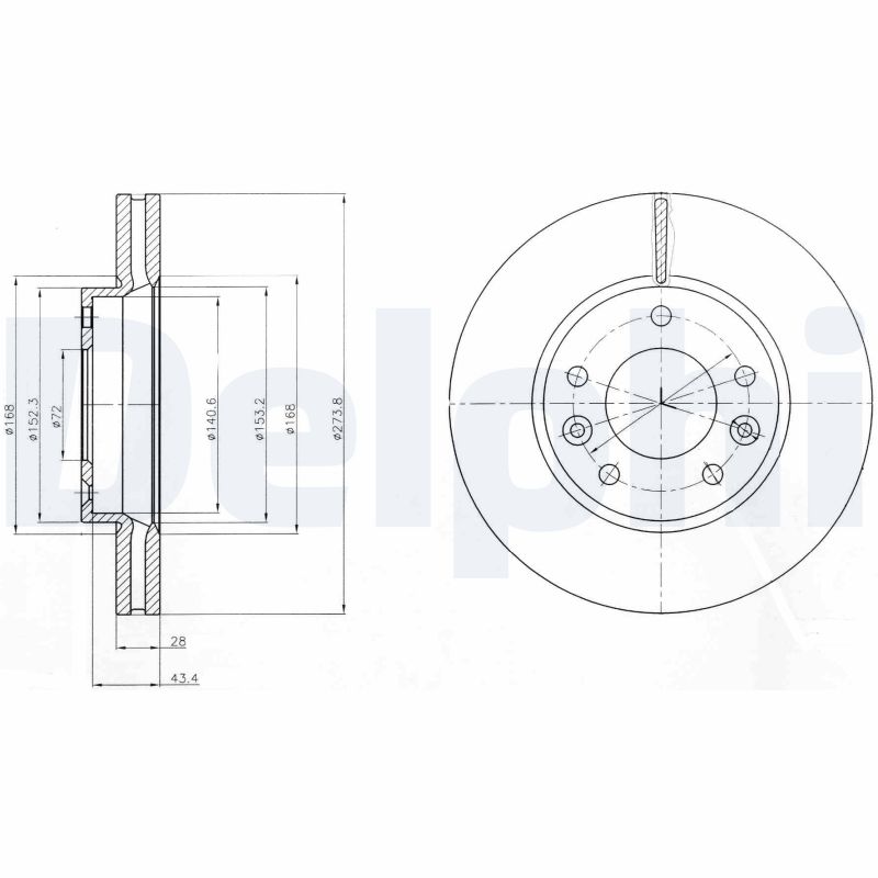 Disc frana DELPHI BG4261