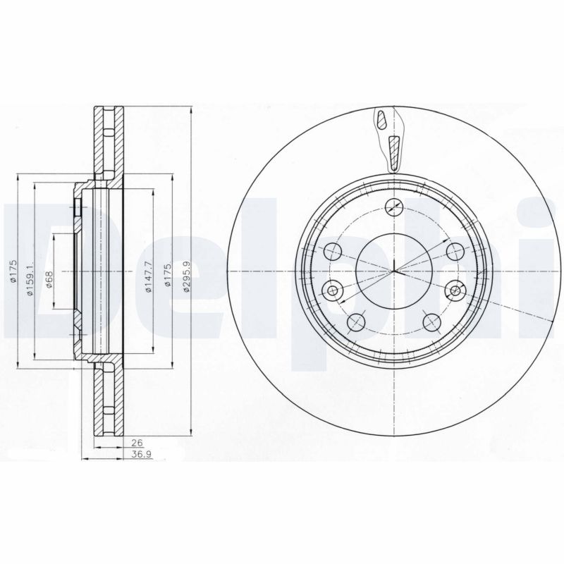 Disc frana DELPHI BG4264
