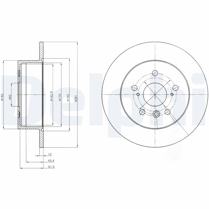 Disc frana DELPHI BG4268