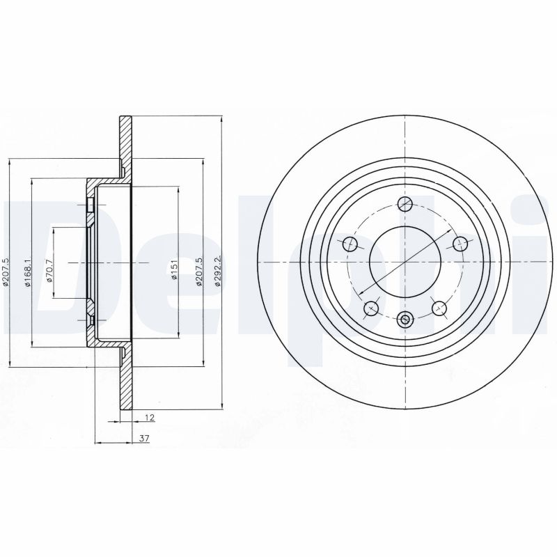 Disc frana DELPHI BG4279