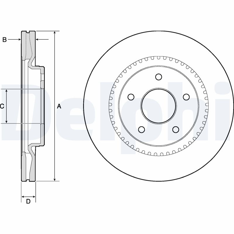 Disc frana DELPHI BG4283