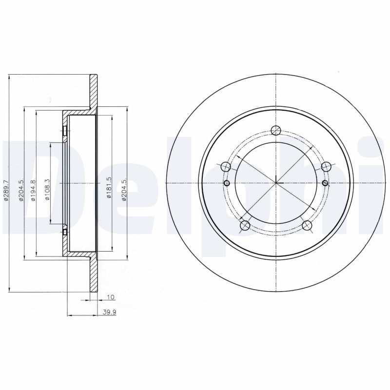 Disc frana DELPHI BG4289