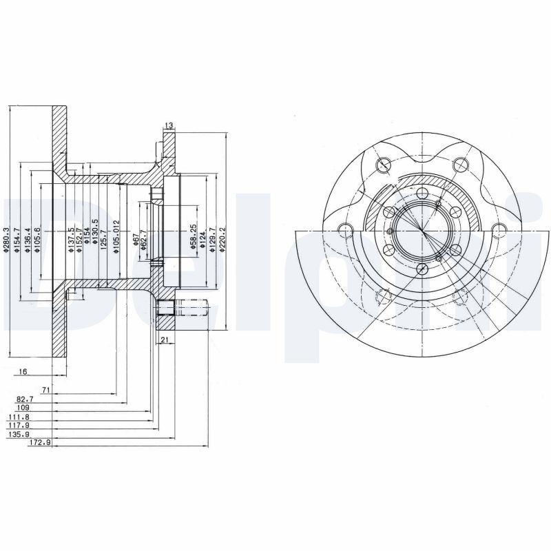 Disc frana DELPHI BG429