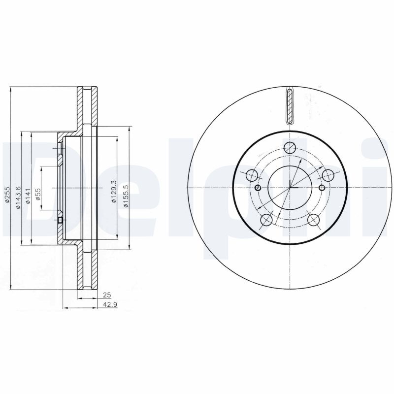 Disc frana DELPHI BG4290