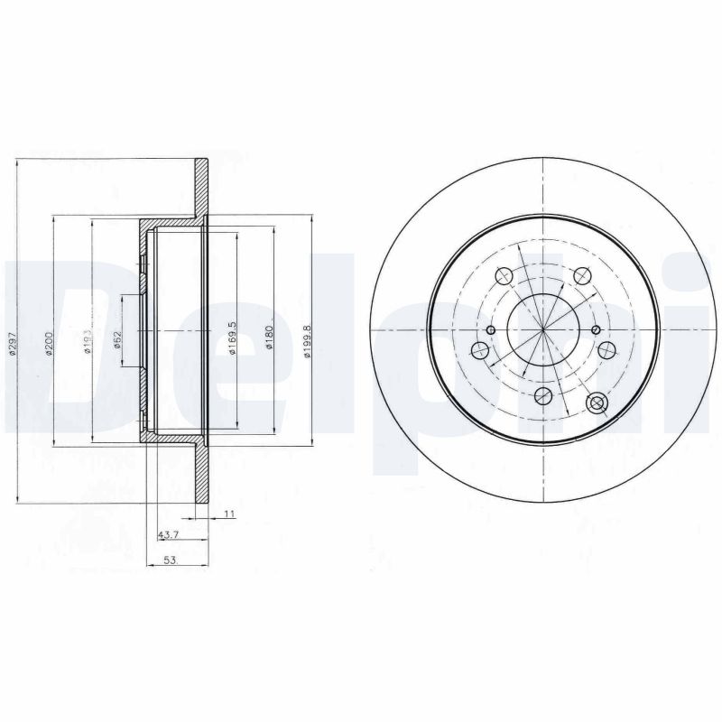 Disc frana DELPHI BG4291