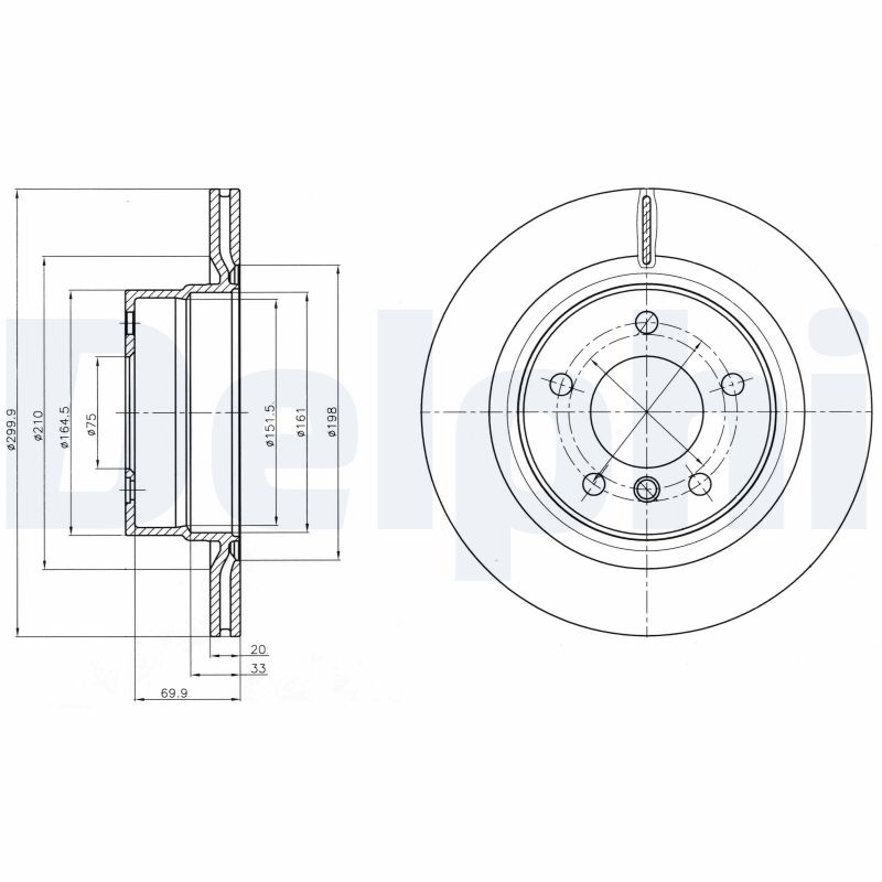 Disc frana DELPHI BG4293C