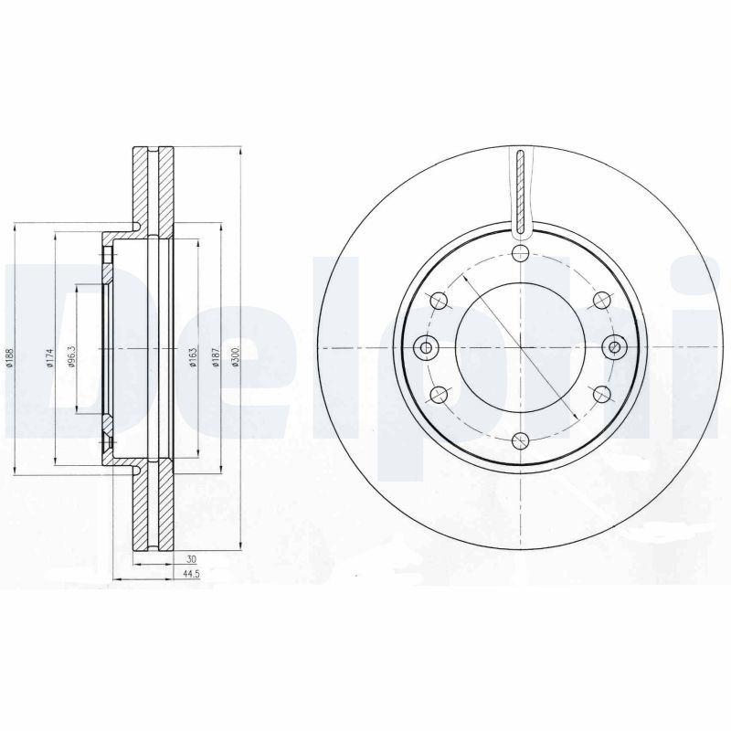Disc frana DELPHI BG4296