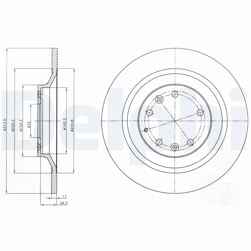 Disc frana DELPHI BG4318
