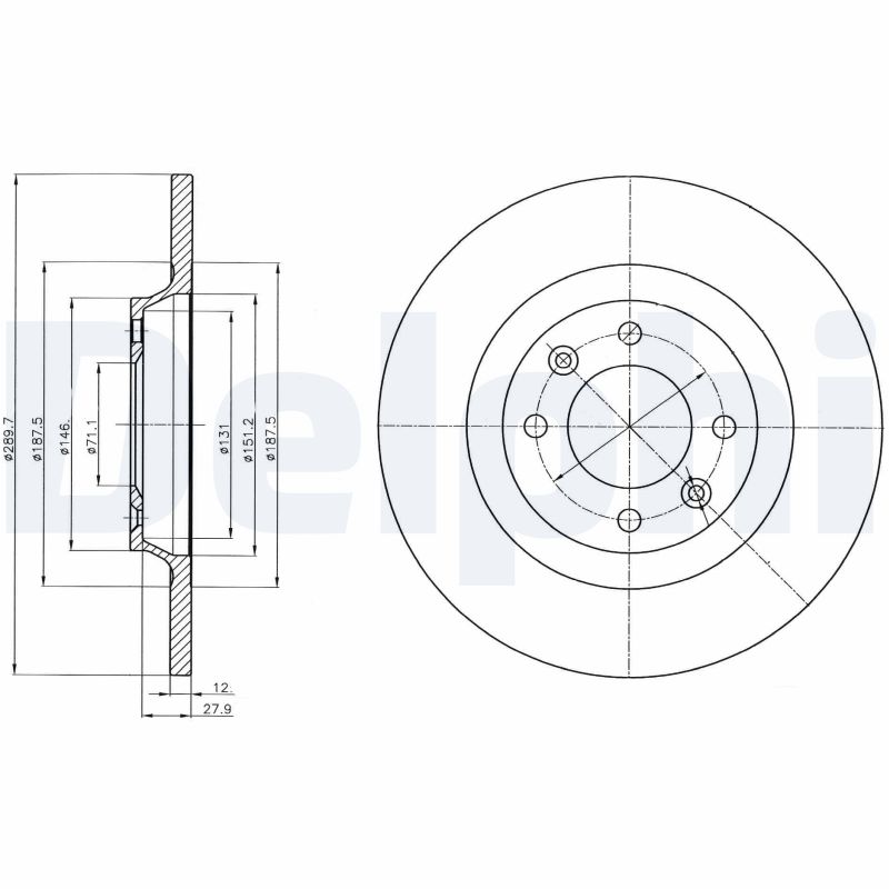 Disc frana DELPHI BG4322