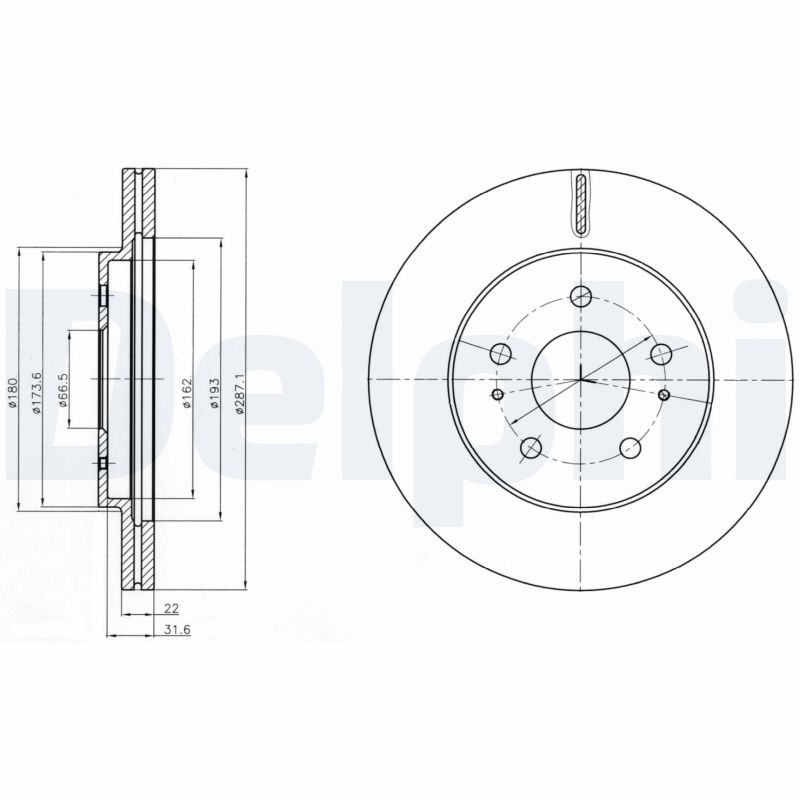 Disc frana DELPHI BG4326