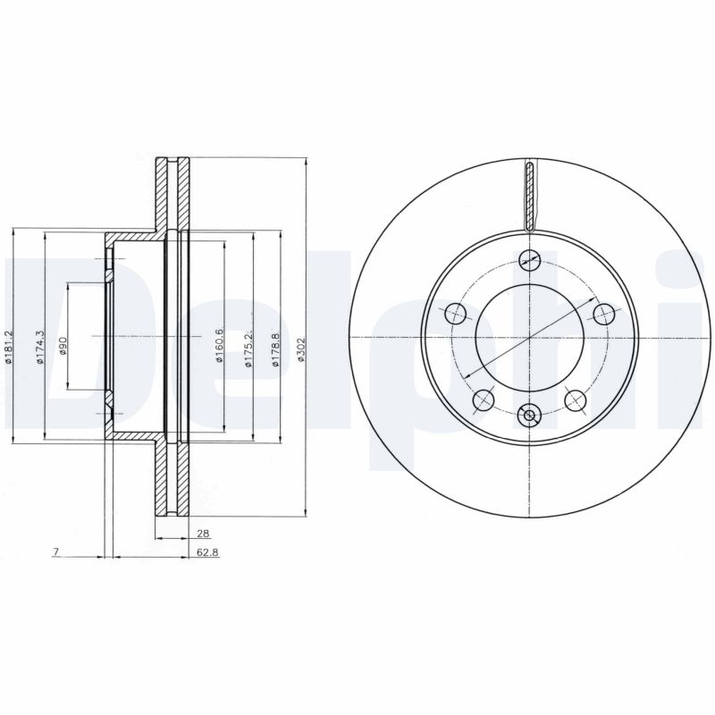 Disc frana DELPHI BG4328
