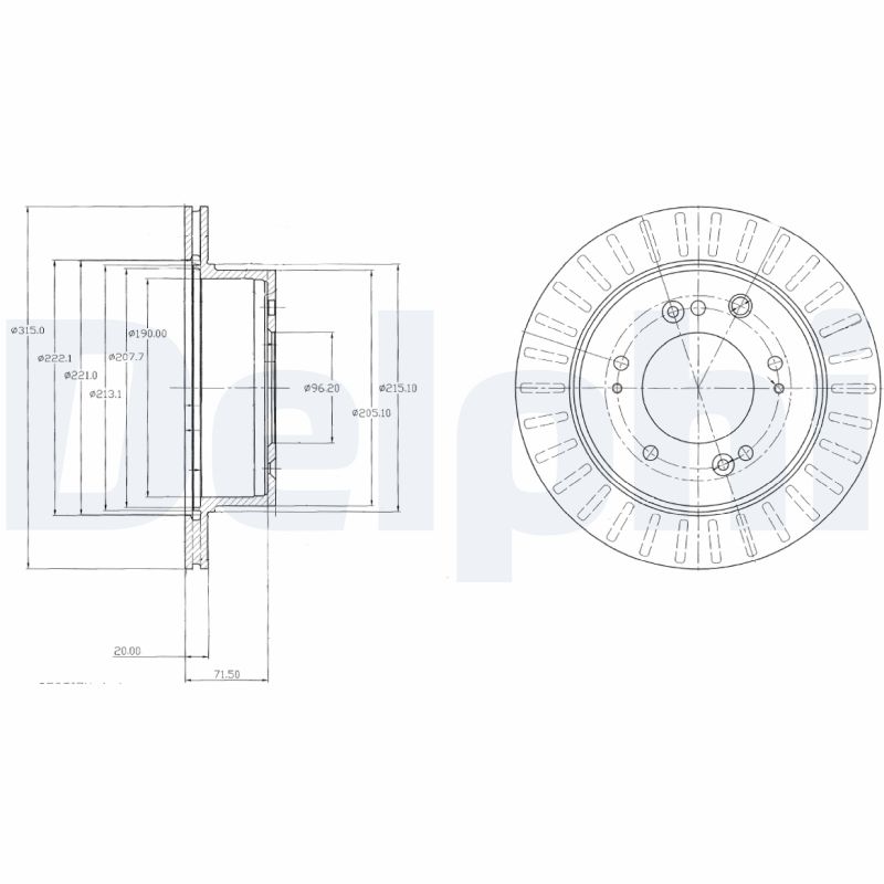 Disc frana DELPHI BG4331
