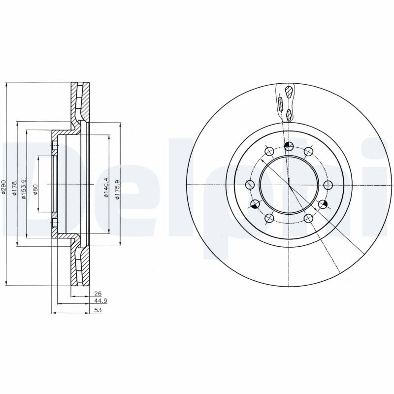 Disc frana DELPHI BG4339