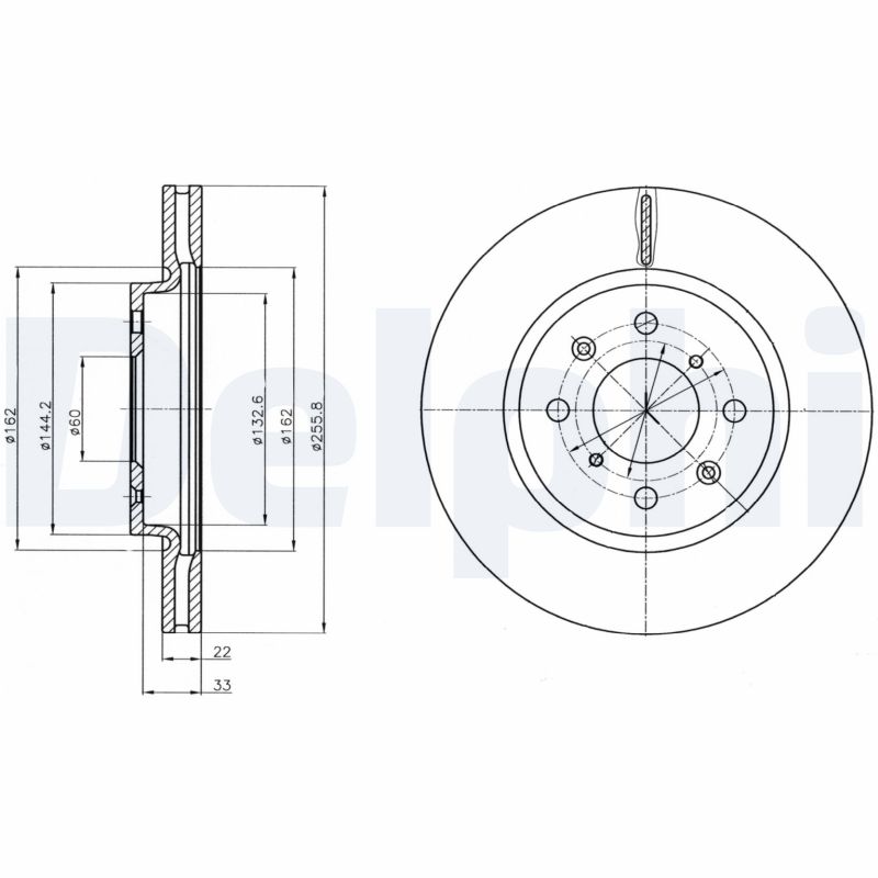 Disc frana DELPHI BG4340