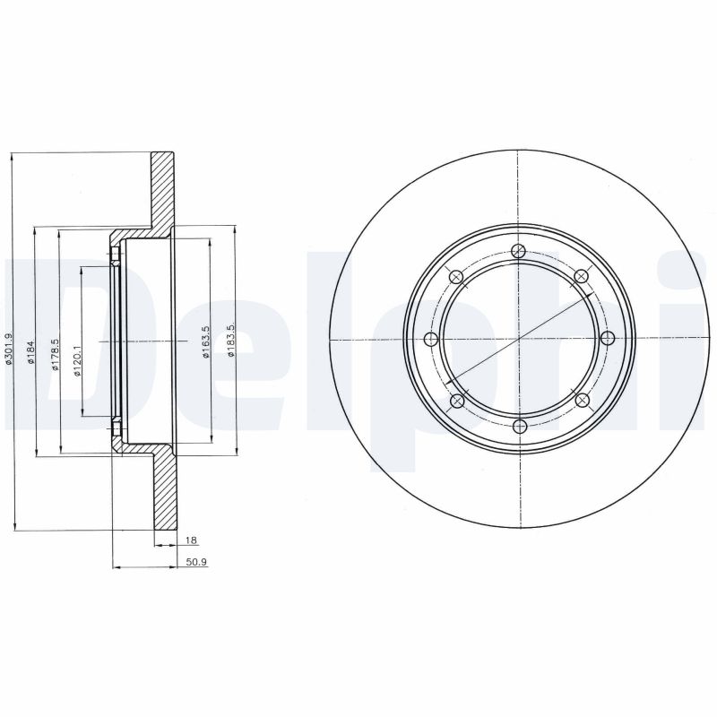 Disc frana DELPHI BG4344