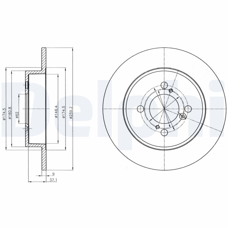 Disc frana DELPHI BG4345