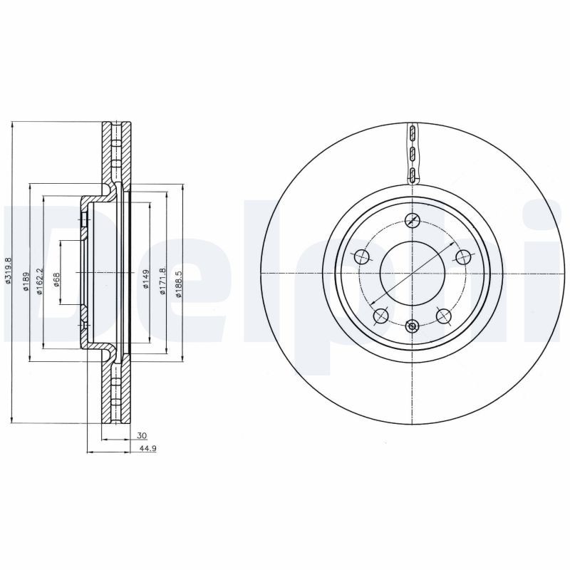 Disc frana DELPHI BG4346C