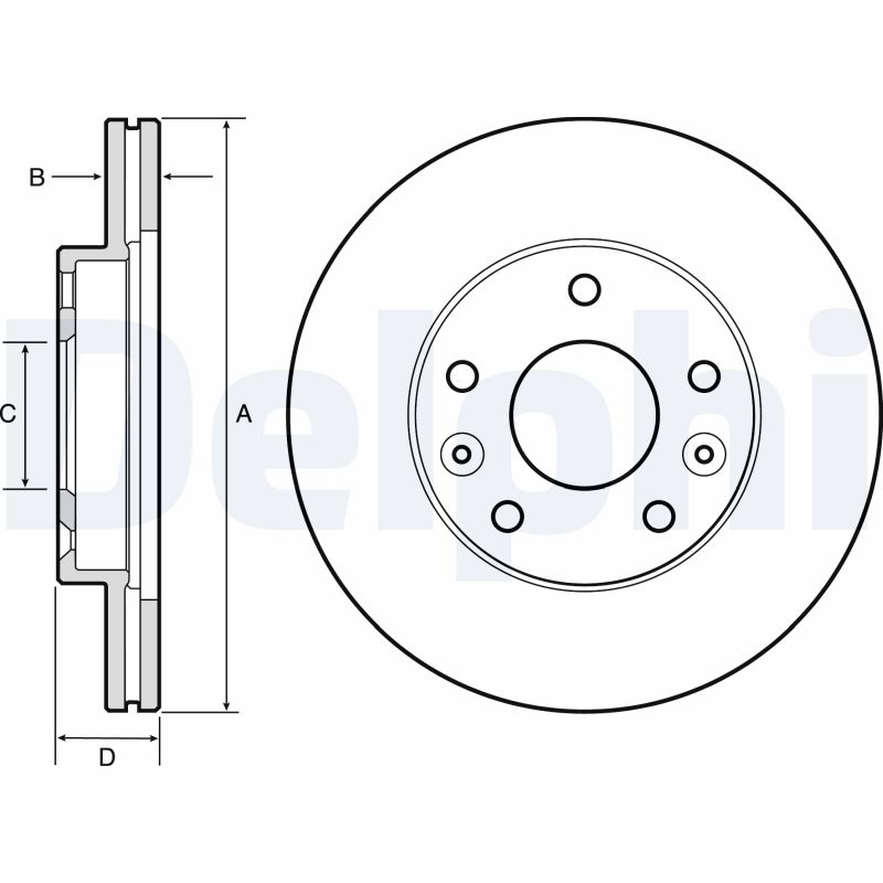 Disc frana DELPHI BG4455