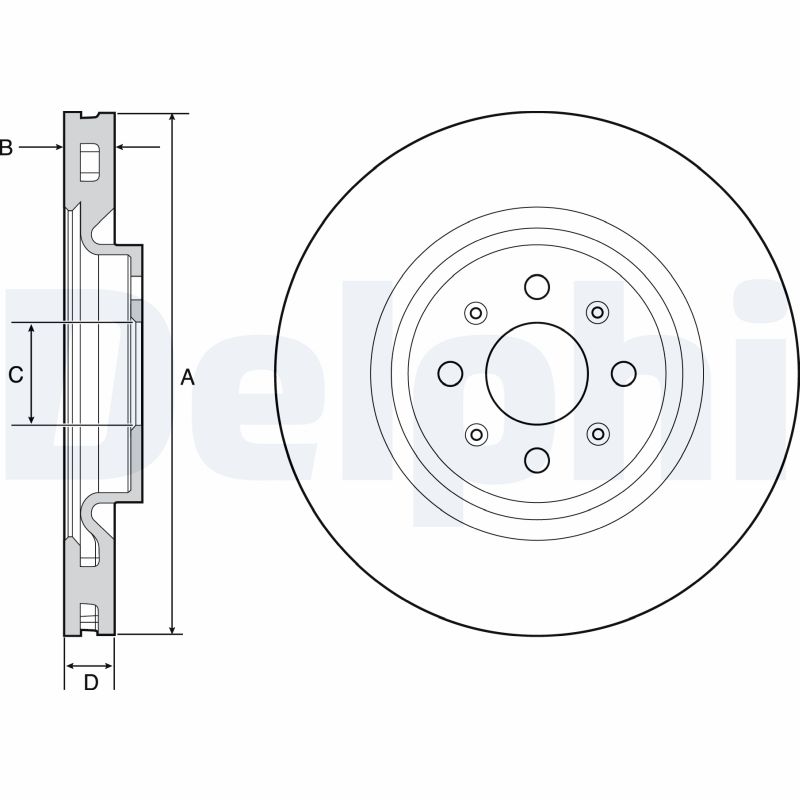 Disc frana DELPHI BG4456