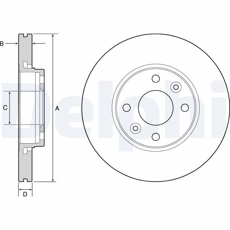 Disc frana DELPHI BG4459C