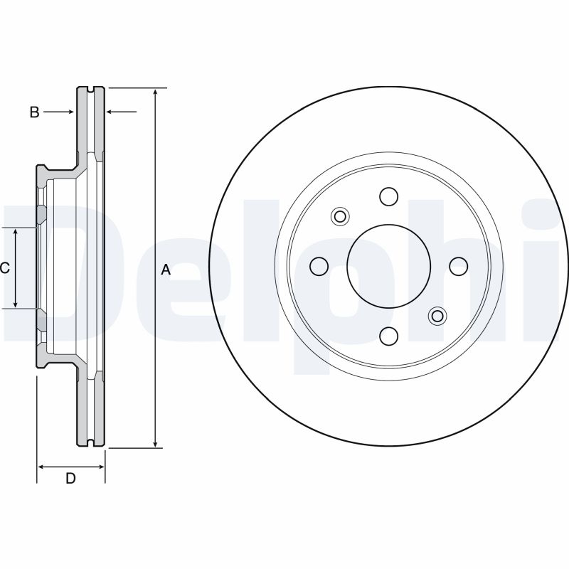 Disc frana DELPHI BG4535