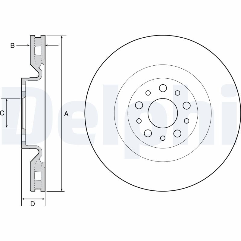Disc frana DELPHI BG4556