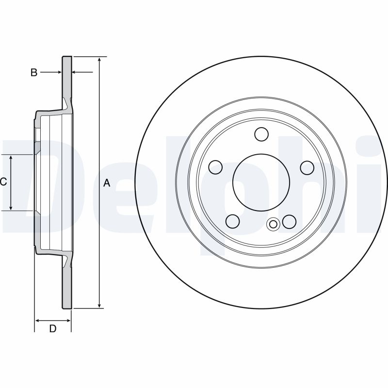 Disc frana DELPHI BG4558C
