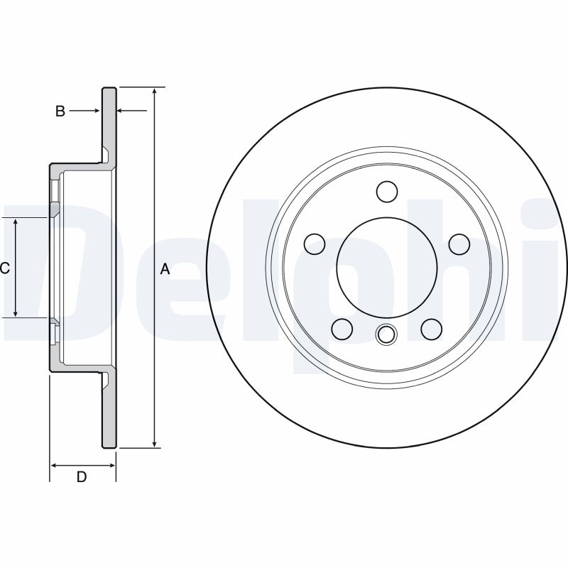 Disc frana DELPHI BG4561C