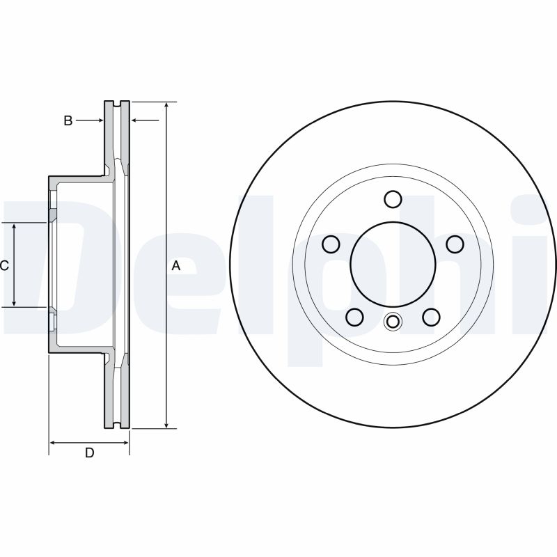 Disc frana DELPHI BG4645C