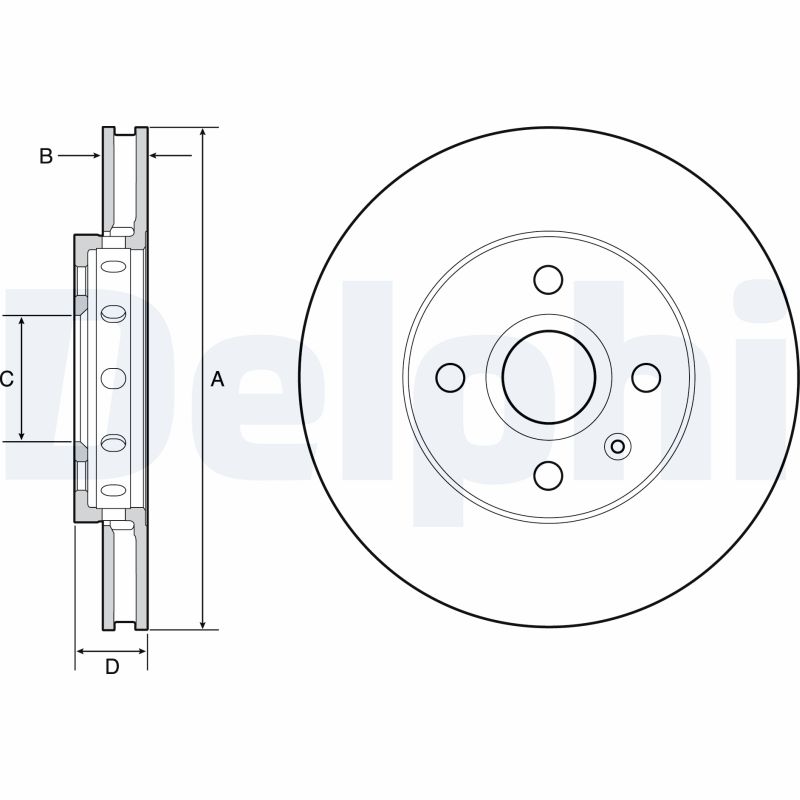 Disc frana DELPHI BG4647C