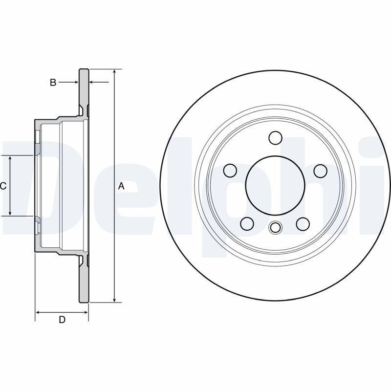 Disc frana DELPHI BG4649C