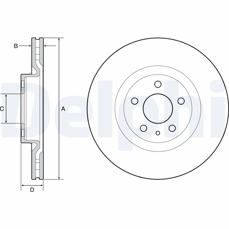 Disc frana DELPHI BG4654C