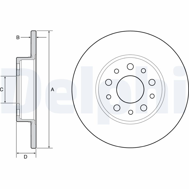 Disc frana DELPHI BG4655C