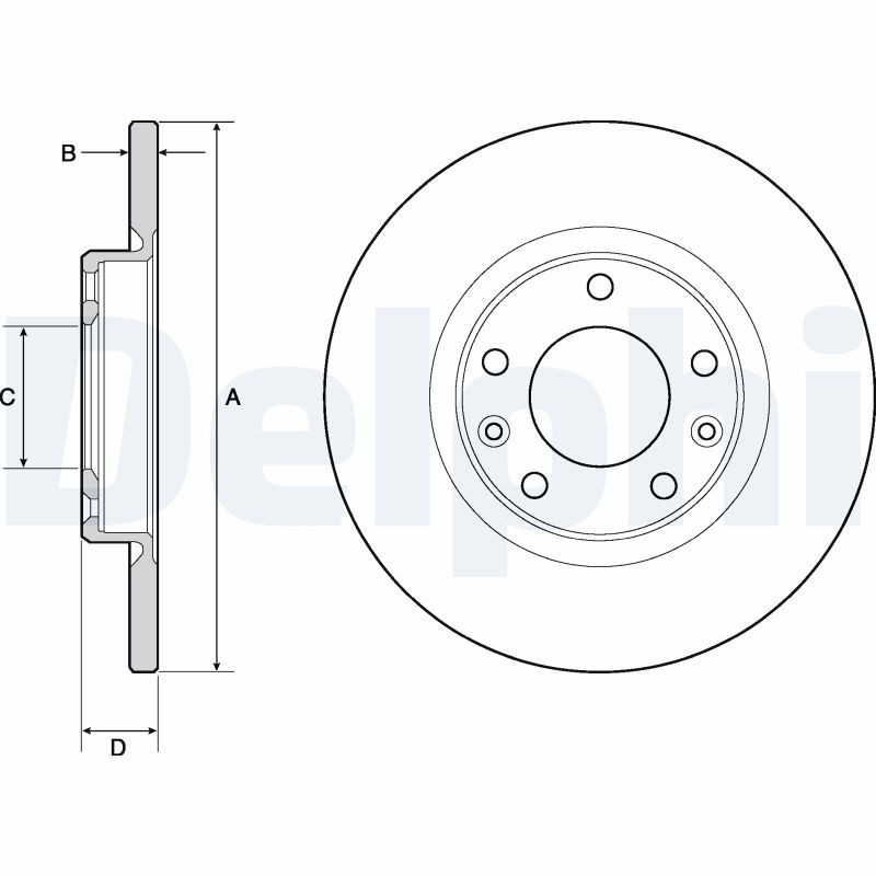 Disc frana DELPHI BG4661C