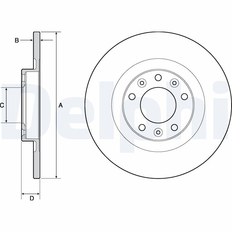 Disc frana DELPHI BG4662C