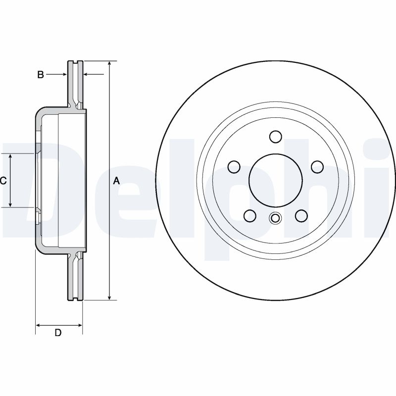 Disc frana DELPHI BG4664C