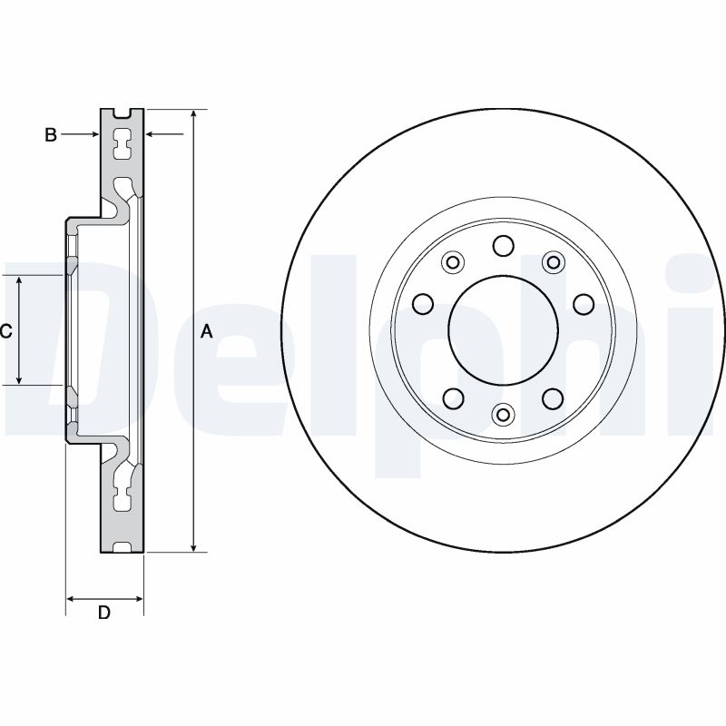 Disc frana DELPHI BG4669C