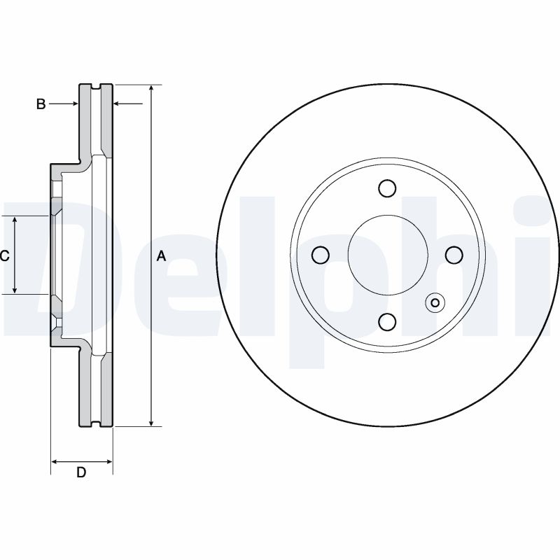 Disc frana DELPHI BG4671C