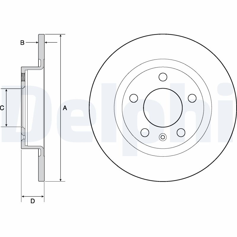 Disc frana DELPHI BG4675