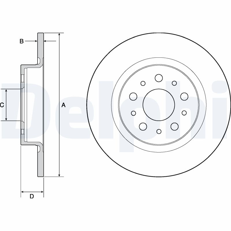 Disc frana DELPHI BG4690C