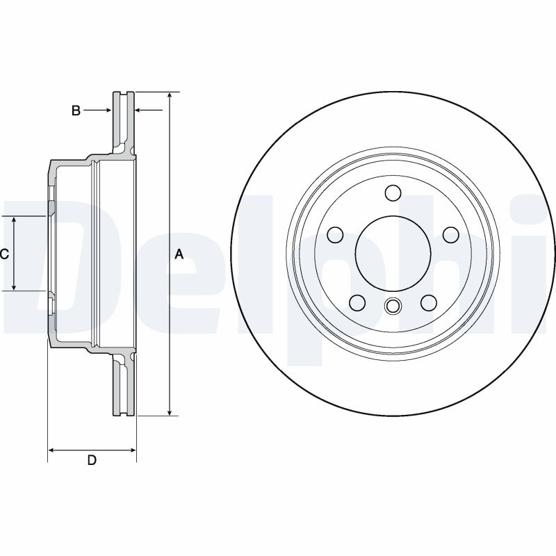 Disc frana DELPHI BG4695C